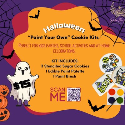 Halloween “Paint Your Own” Cookie Kits