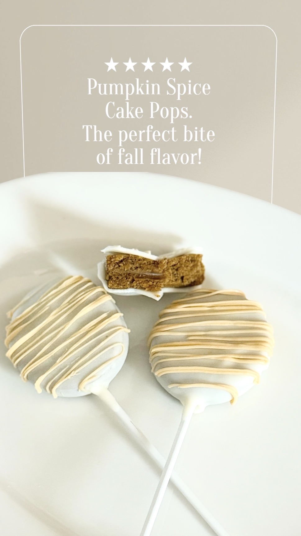 Pumpkin Spice Cake Pops