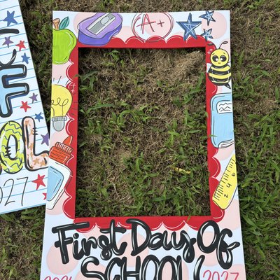 Foam Back To School Photo Frame