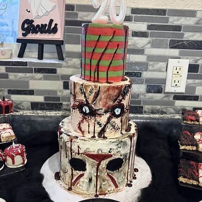 4”6”8” Tiered Cake (up to 40 Servings) 