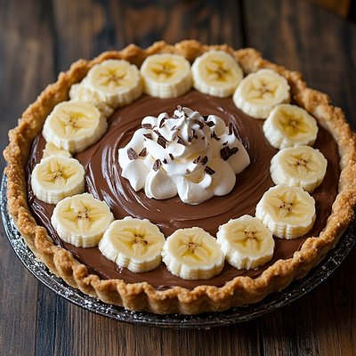 Banana Chocolate Cream Pie 8” In