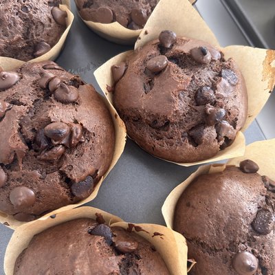 Pack Of 4- Sourdough Double Chocolate Muffins 