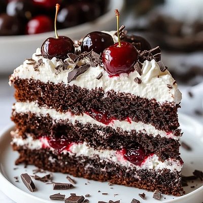 8 Inch Jamaican Black Forest Cake 