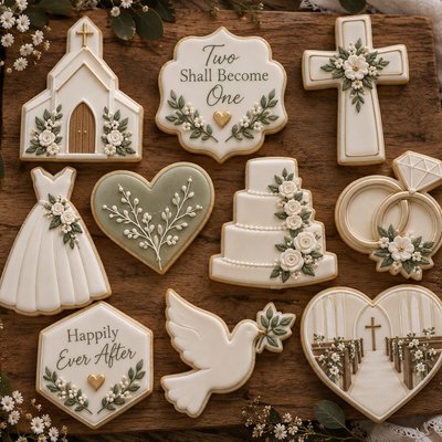 Wedding Sugar cookie, your design