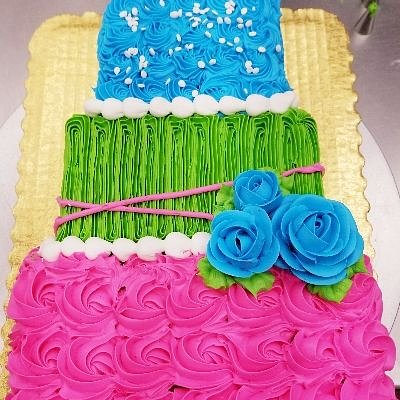 "Tiered" Sheet Cake