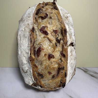 Cranberry Walnut Sourdough Artisan Loaf