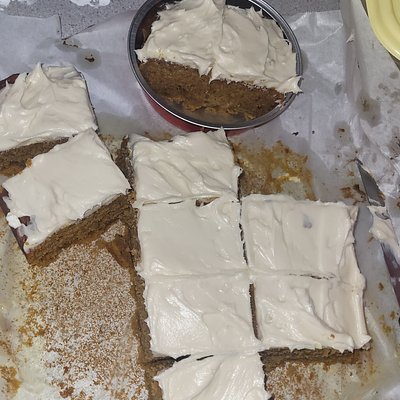 Pumpkin Bars With Cream Cheese Frosting 