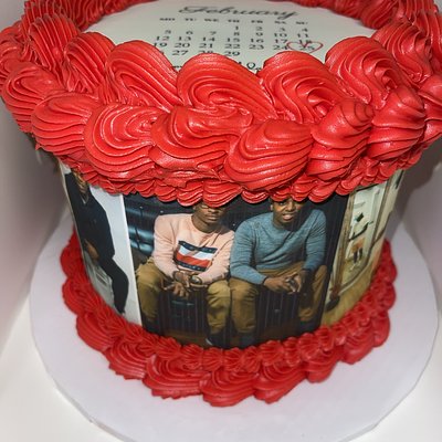 8 Inch photo Collage Cake