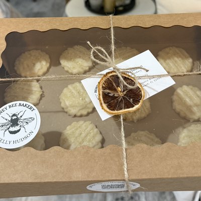 Lemon Shortbread Cookies - 1 Dozen Mini