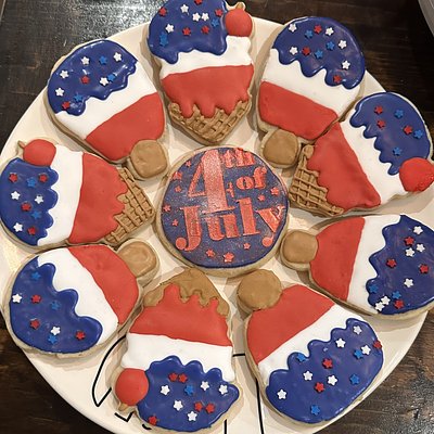 Dozen Custom Fancy Royal Icing Cookies 3 Colors  