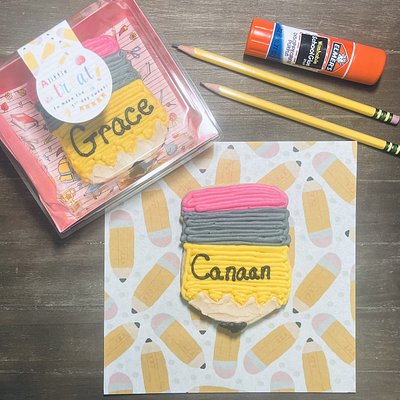 Box A- Customized Pencil Cookie
