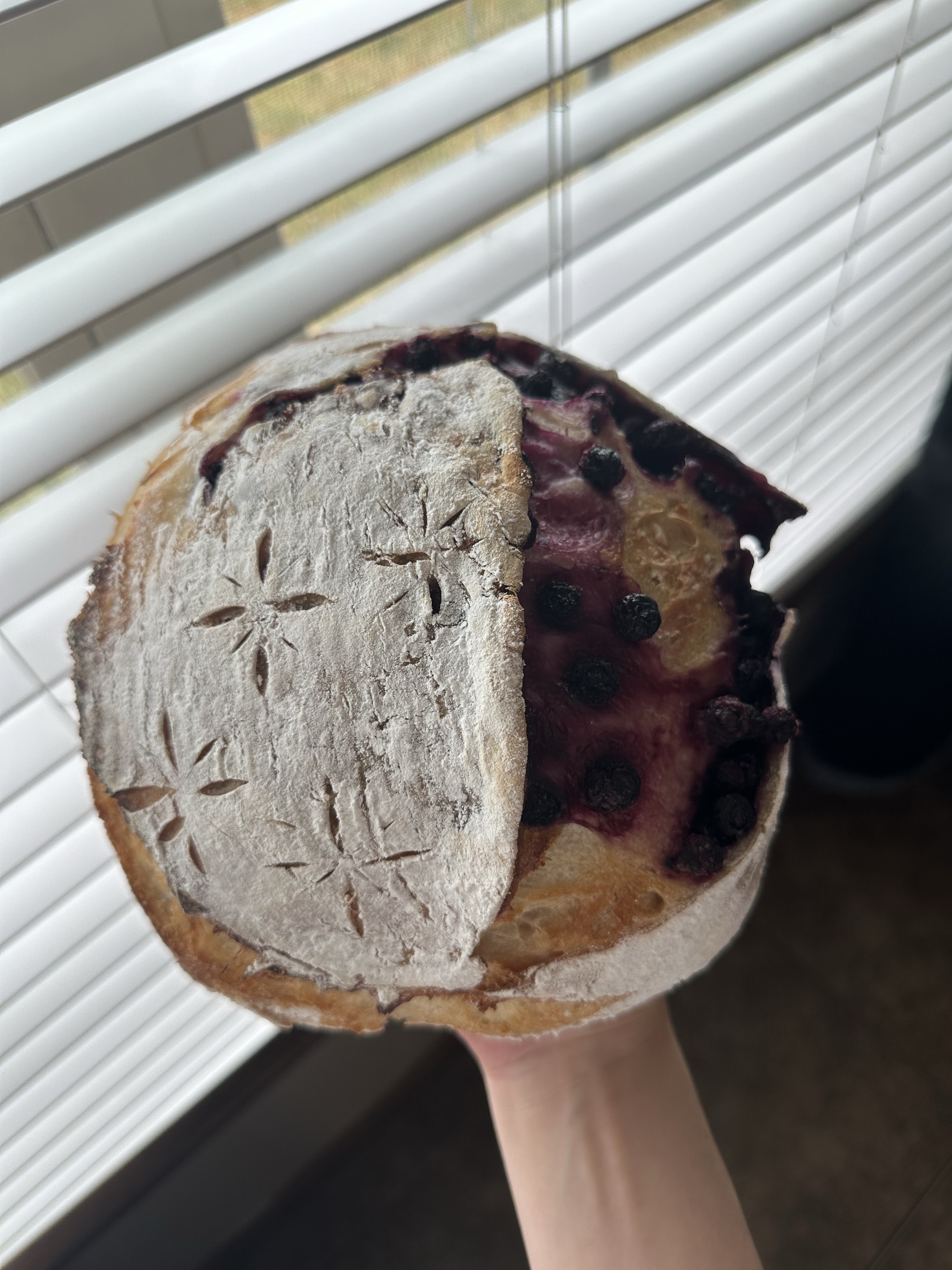 Blueberry Lemon Sourdough Loaf