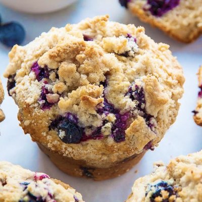 Blueberry Crumble Muffins (6)