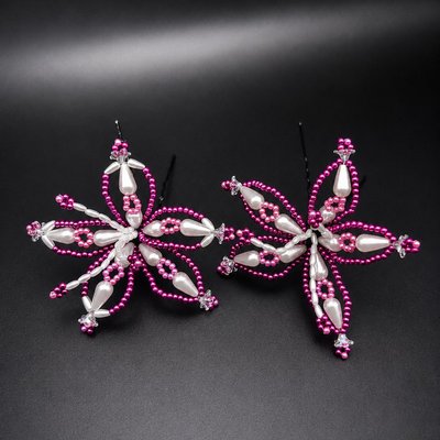 🌸 PANAMANIAN TEMBLEQUES – Violet & White
