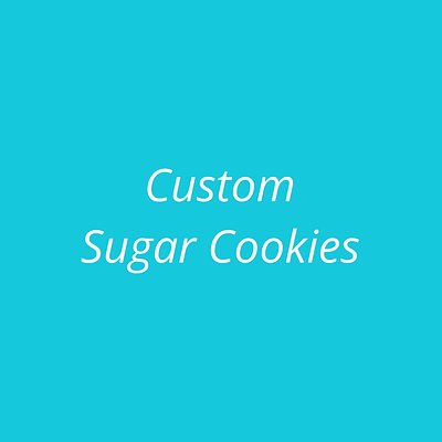 Custom Themed Sugar Cookies