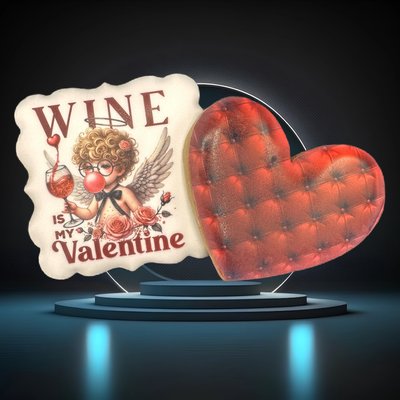 Wine Is My Valentine Set Of Two
