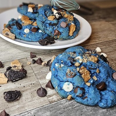 Blue Cookie Monster Cookies