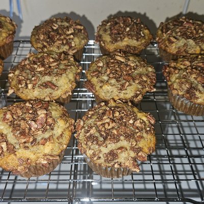4 Banana Pecan Muffins