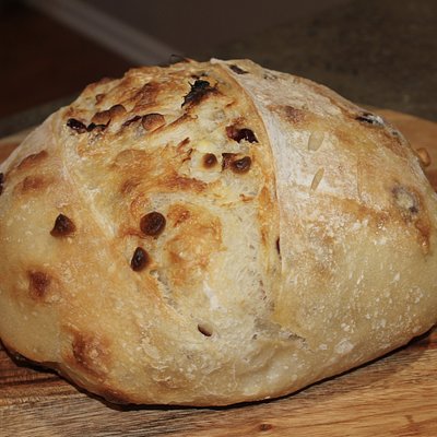 Cranberry White Chocolate Sourdough Bread