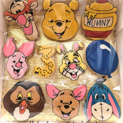 Winnie The Pooh Friends Birthday Sugar Cookies 