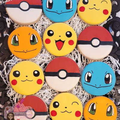 Pokémon Birthday Sugar Cookies 