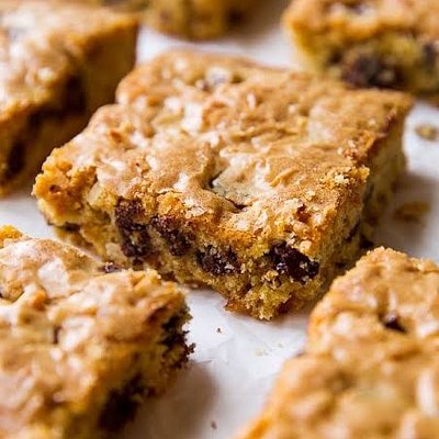 Coconut Chocolate Blondies