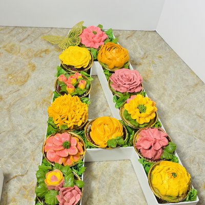 Monogram Cupcakes  (One Flavor Per dozen)