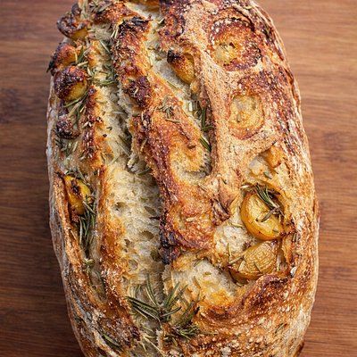 Roasted Garlic Rosemary Sourdough 