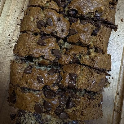 Chocolate Banana Bread Loaf 