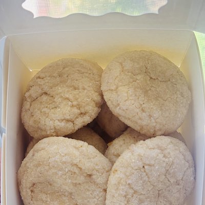 JULY SPECIAL! Sourdough Lemon Sugar Cookies, 8 ct