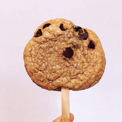Browned Butter Chocolate Chip Cookie On A Stick
