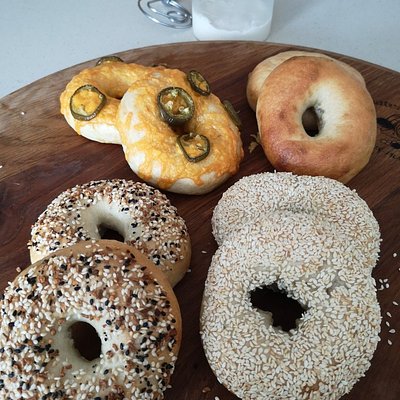 Sourdough Bagels Cheddar Everything $4.95 EACH 