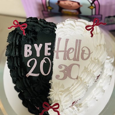 6 Inch Heart Shape Custom Cake  