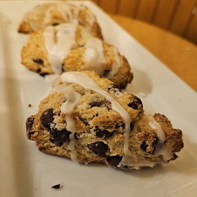 Blueberry Lavander Sourdough Scones