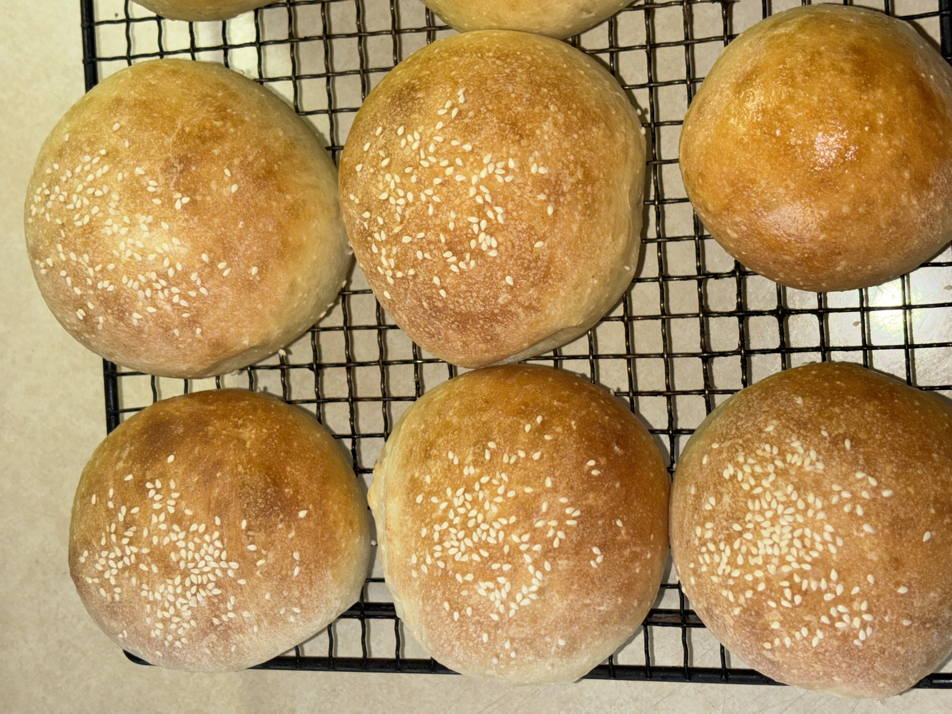 Soft White Hamburger Buns