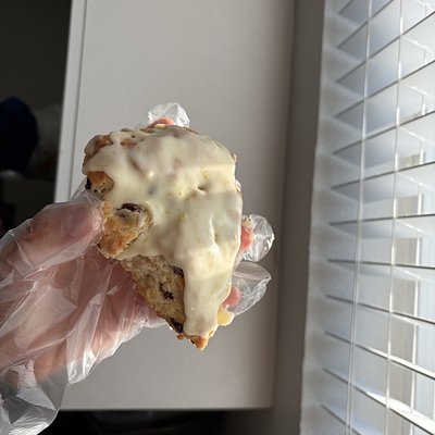 Cranberry Orange Sourdough Scones