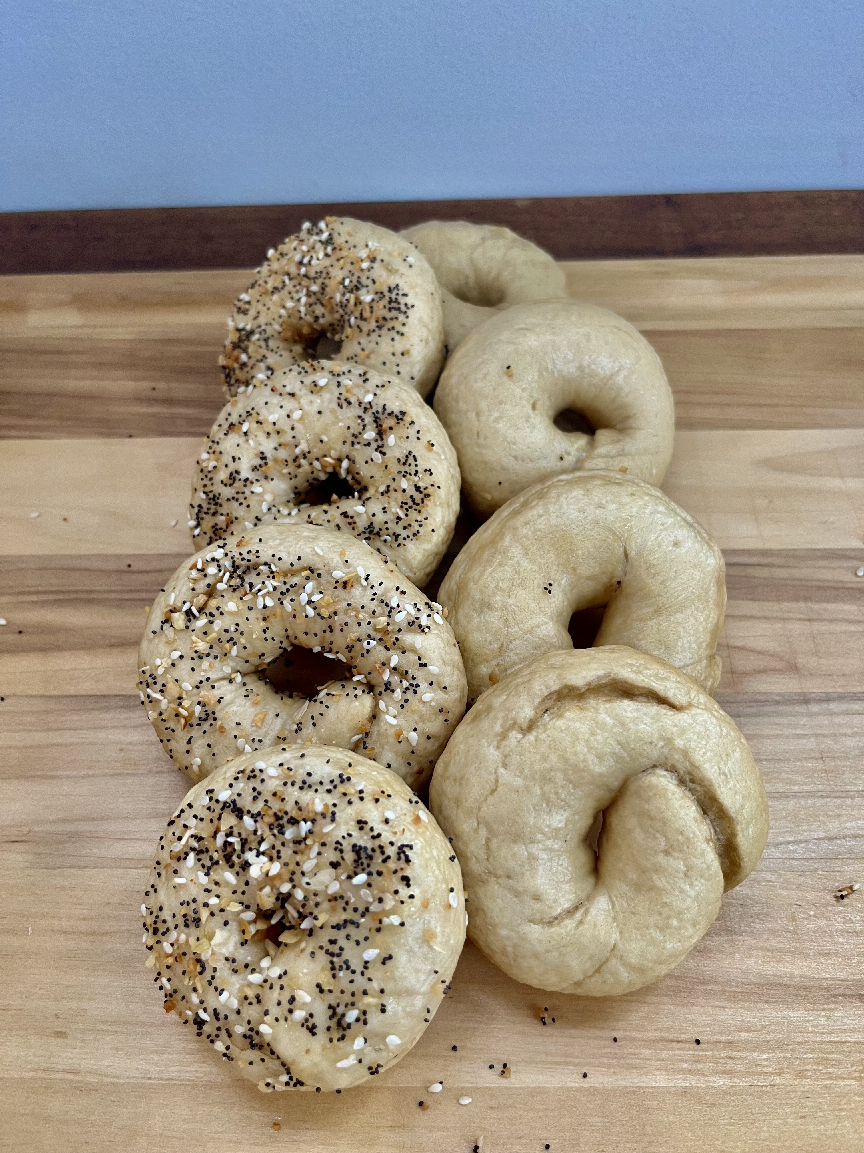 6 Everything Sourdough Bagels
