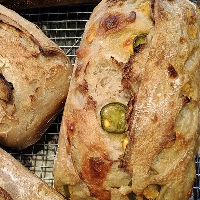 Jalapeno Cheddar Sourdough Loaf