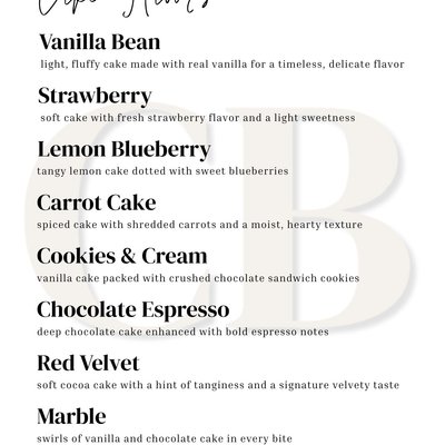 Cake Tasting