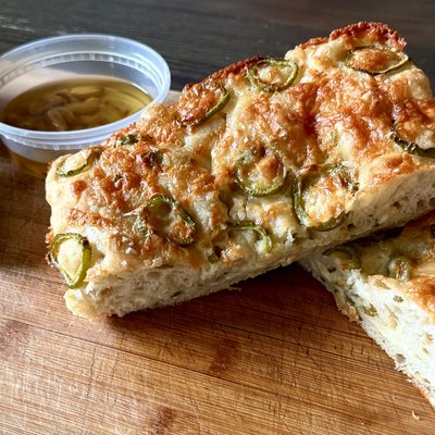 White Cheddar Jalapeno Focaccia 
