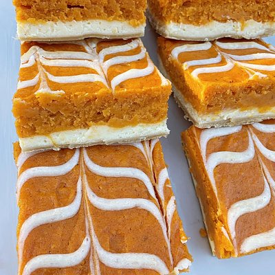 Sweet Potato Cheesecake Brownie 