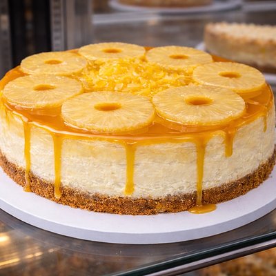 Pineapple Caramel Cheesecake 