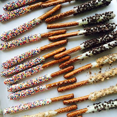 Chocolate Dipped pretzels 