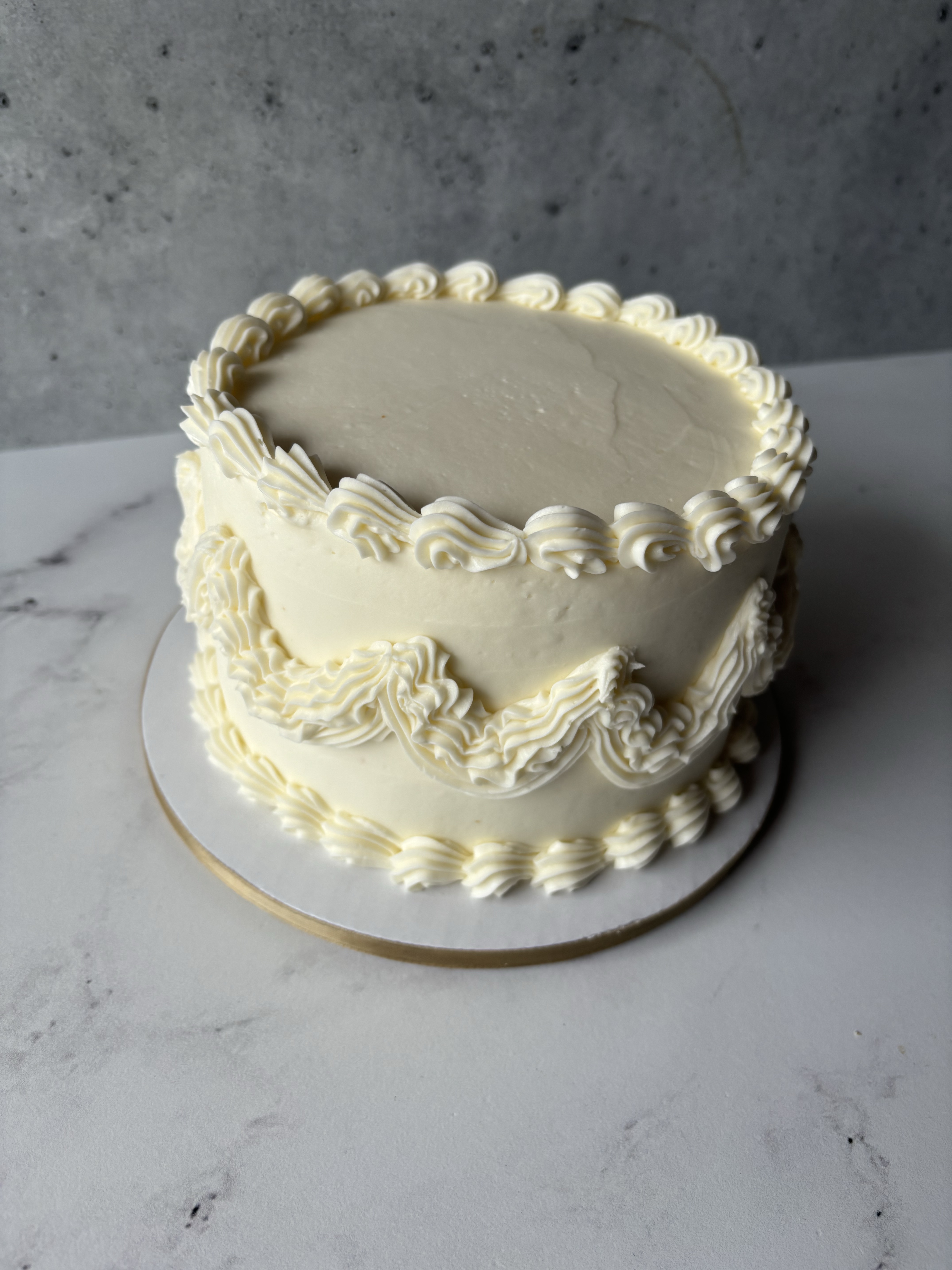 Buttercream Frosted Cake