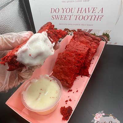 Red Velvet Brownies With Cream Cheese Icing