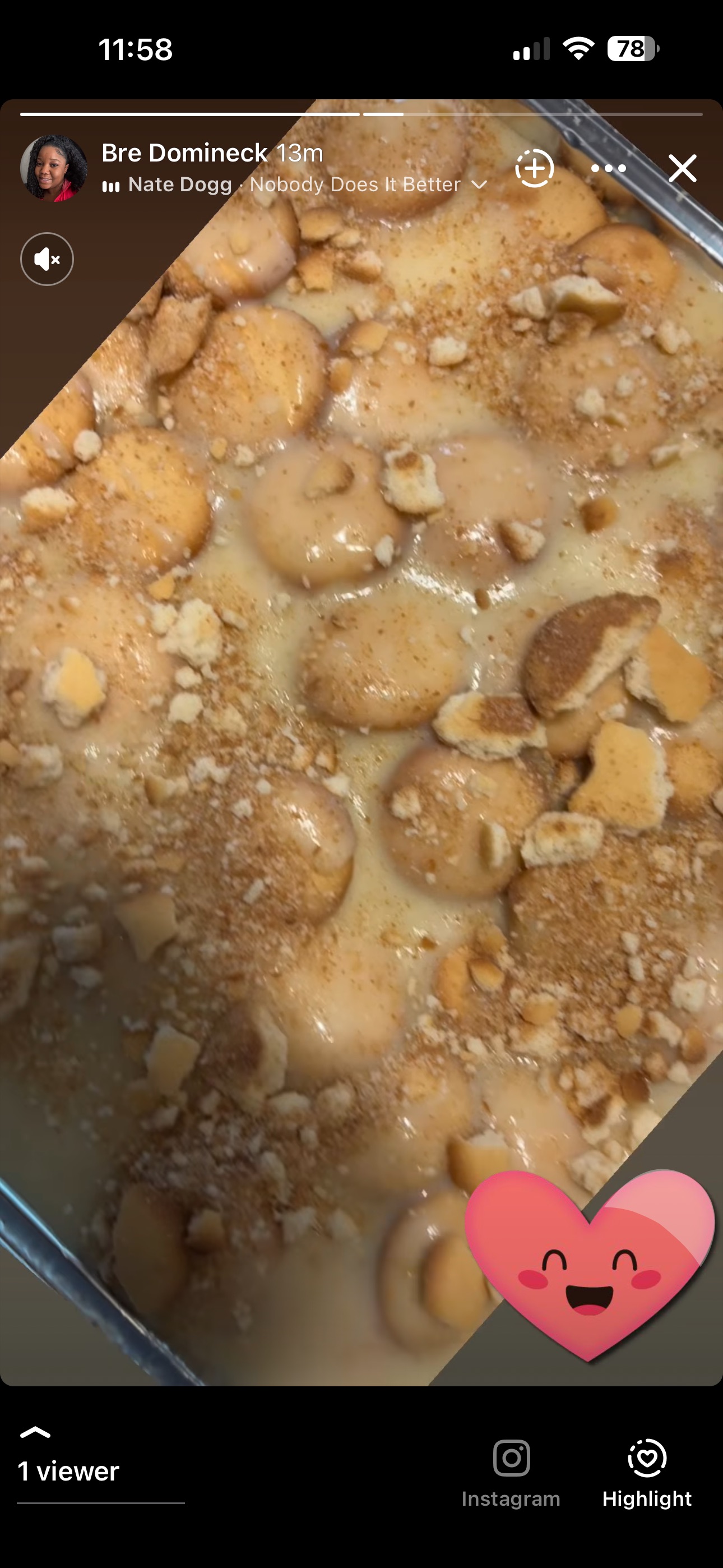 Banana Pudding Half Pan 