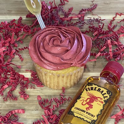 Fireball Cupcake 