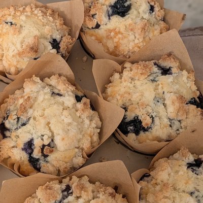 Half Dozen Blueberry Muffins