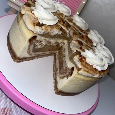 Twice Baked Apple Pie Cheesecake