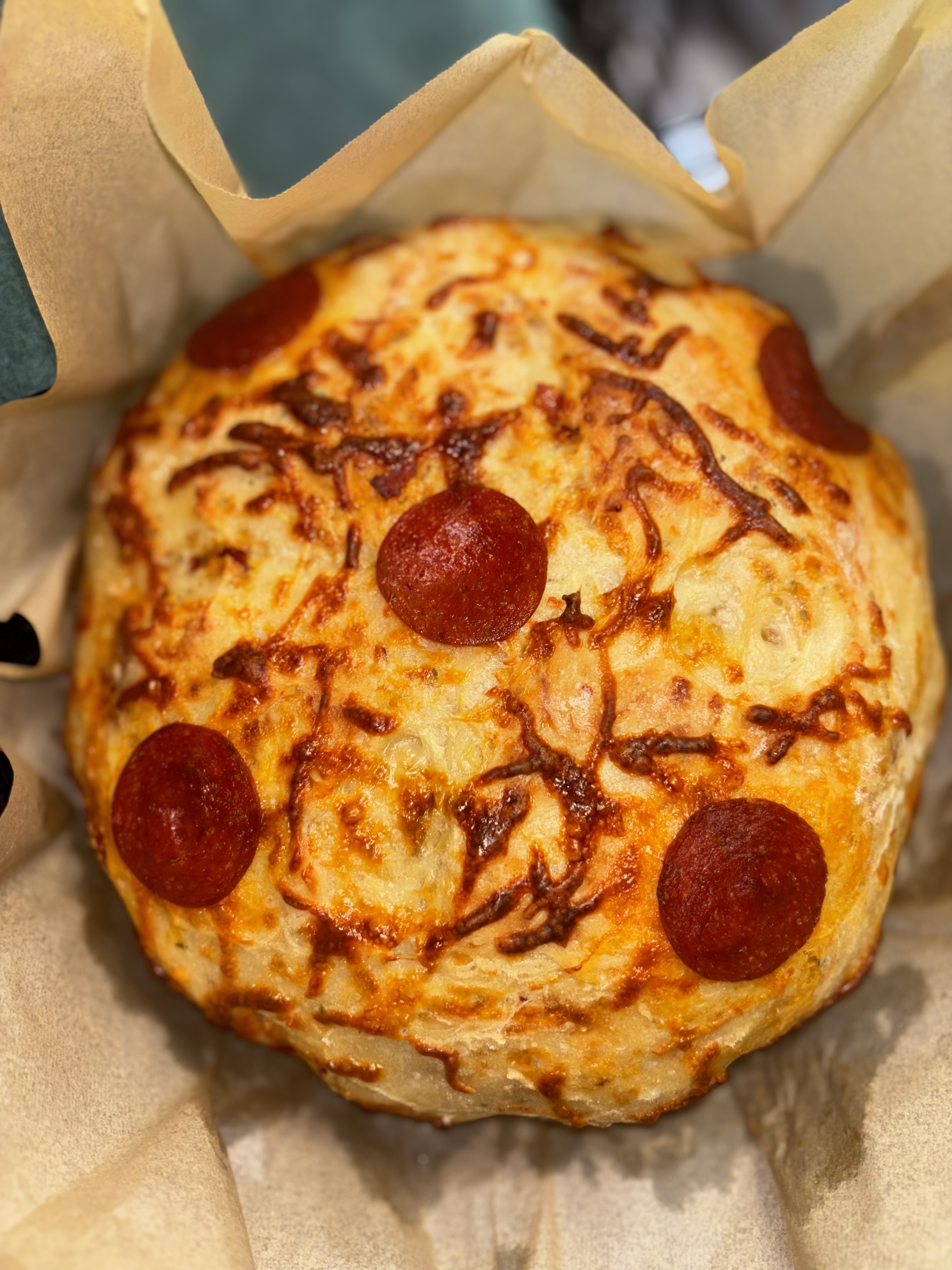 Pepperoni Mozzarella Artisan Bread 